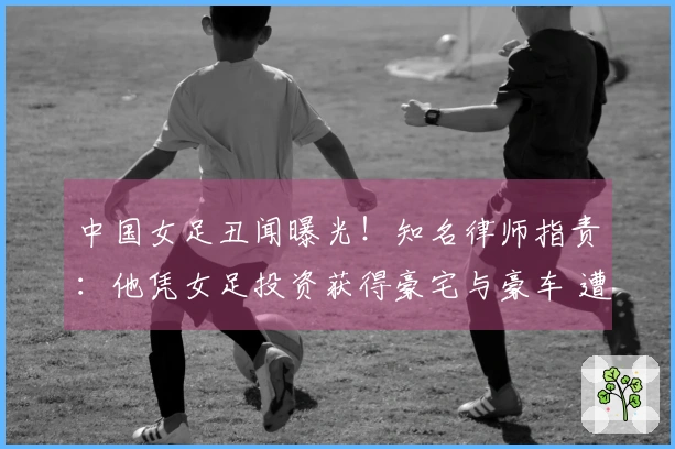 中国女足丑闻曝光！知名律师指责：他凭女足投资获得豪宅与豪车 遭下属怒斥
